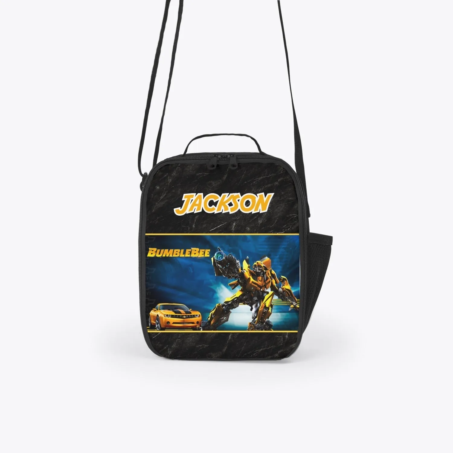 Personalized Transformer Bumblebee Lunch Box Bag *See Listing for Matching Tumbler*