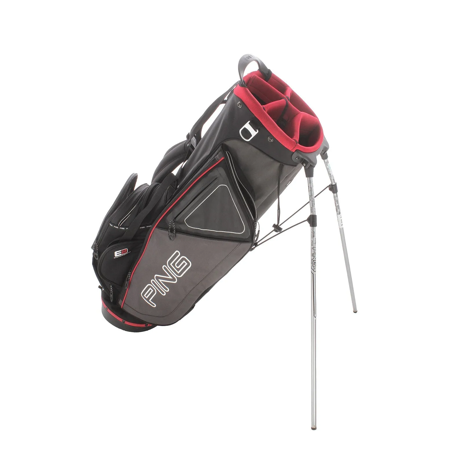 Ping E2 Stand Bag - Black/Red