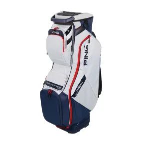 PING Traverse 214 Cart Bag (Platinum/Navy/Red)