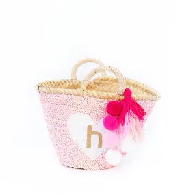 PINK All-Sequin Beach Bag | Mini