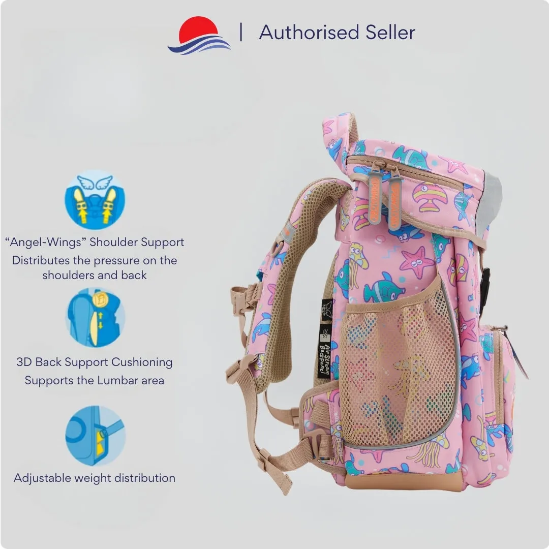 Pink Marin Springlobe Ergonomic School Bag