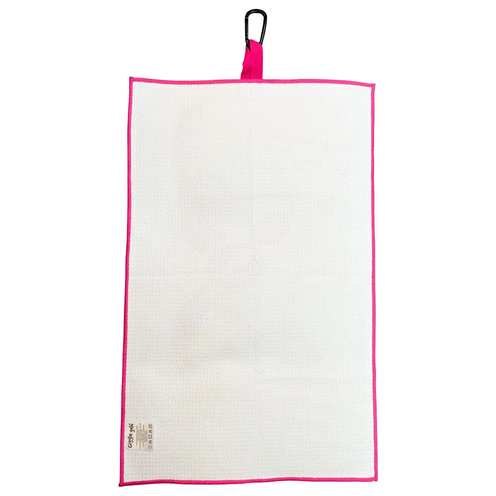 Pink Ribbon Waffle Golf Towel