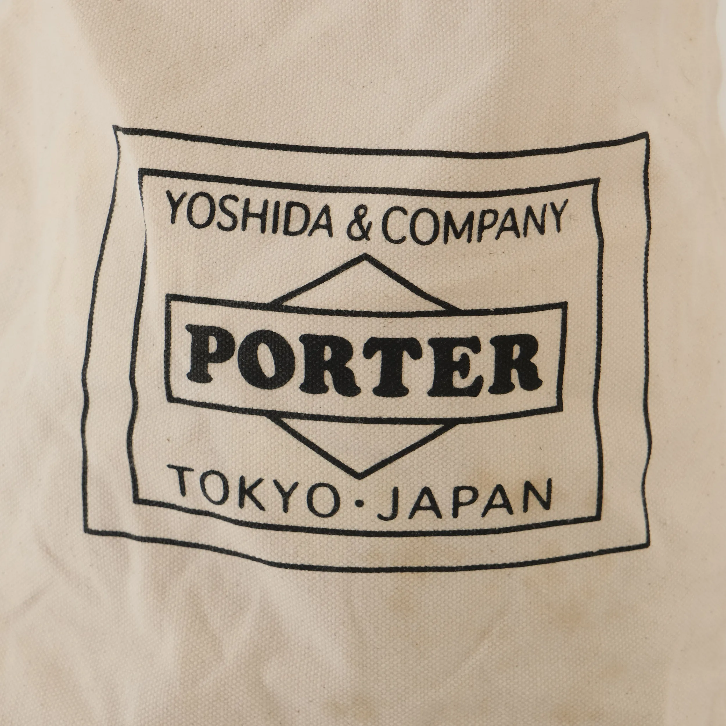 PORTER BEIGE CANVAS TOTE BAG #9