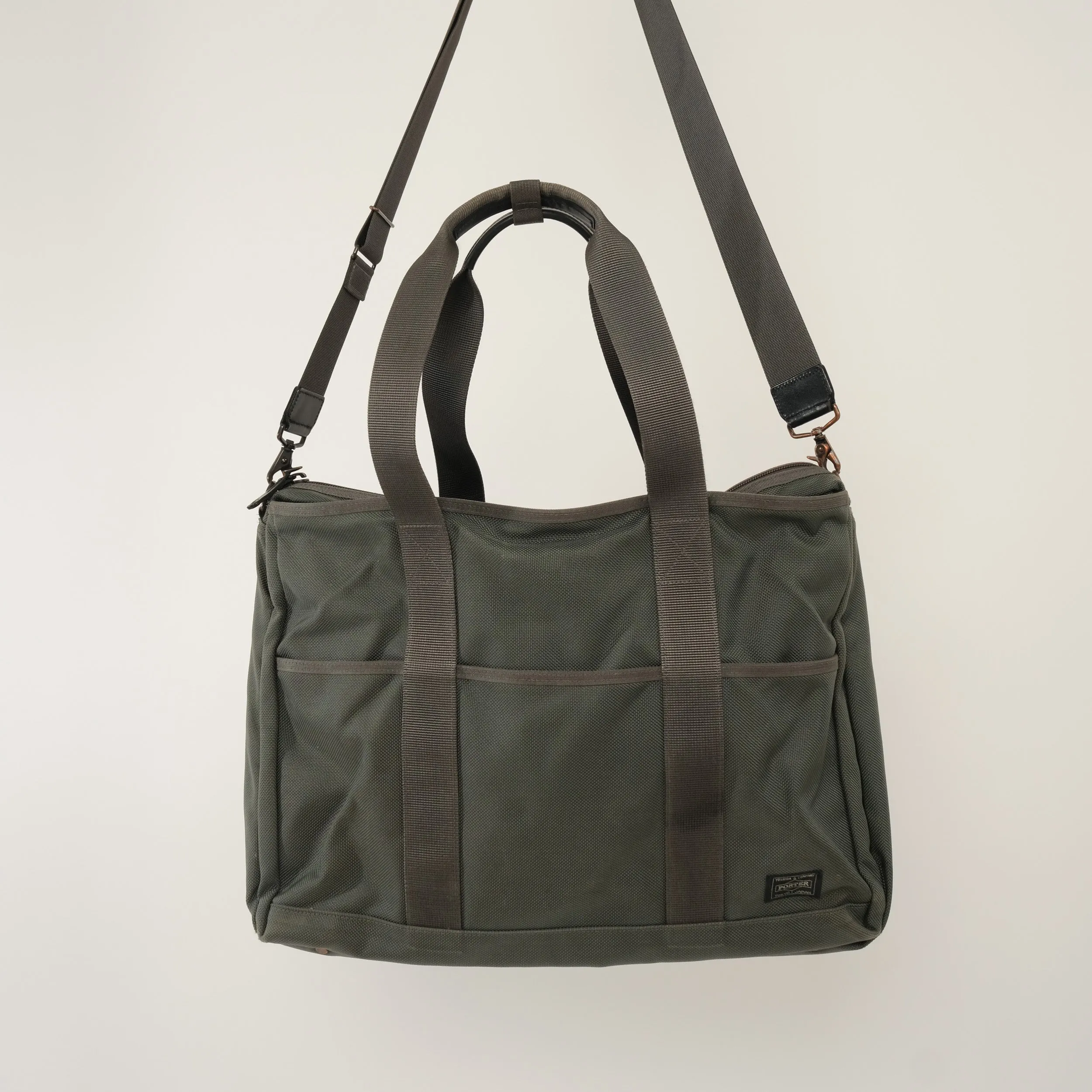 PORTER GREY CANVAS LAPTOP BAG #5