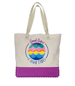 Printed Canvas Bogg Bag - Good Vibes