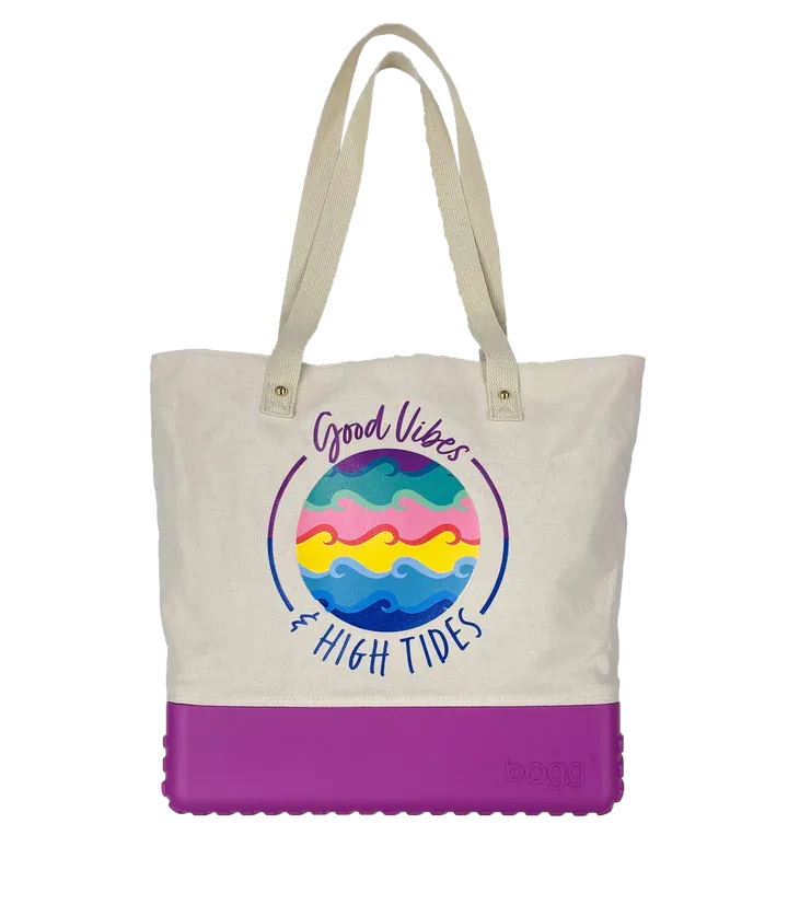 Printed Canvas Bogg Bag - Good Vibes