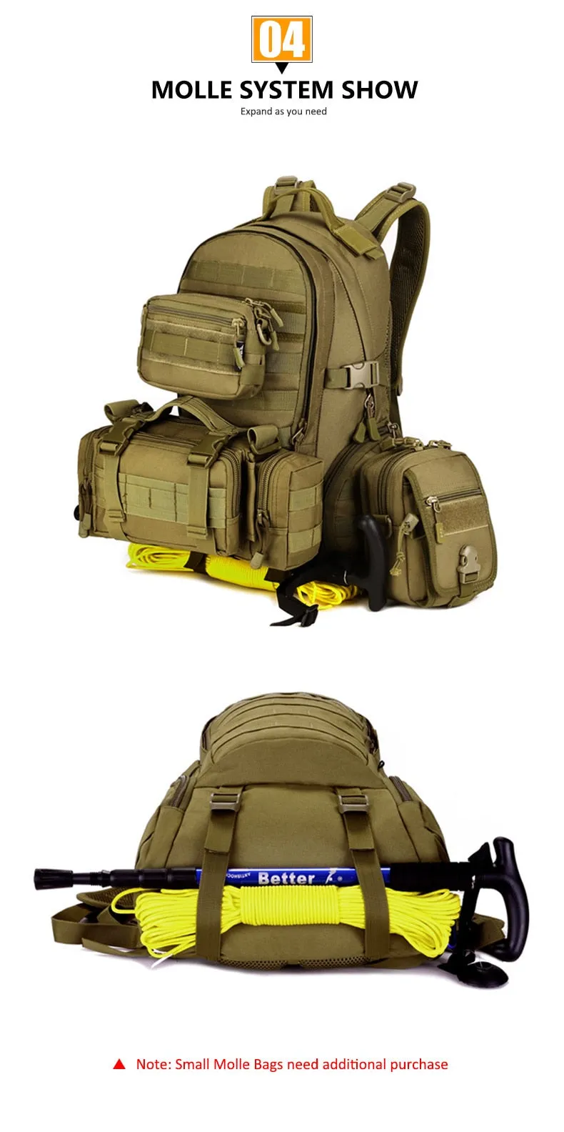 Protector Plus 30L Molle Tactical Military Army Backpack