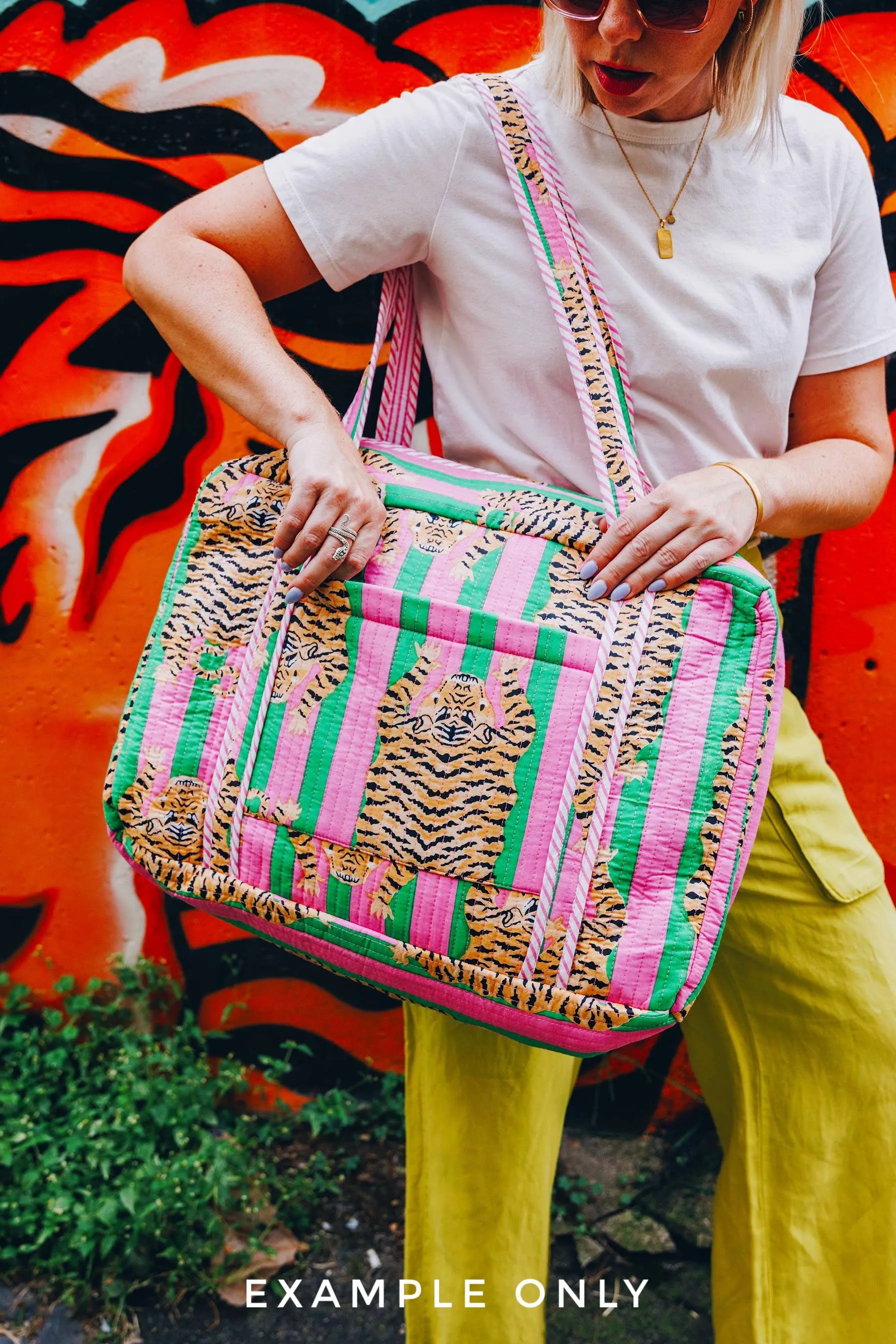 Quilted Duffle Bag | Weekender Travel Bags | Red Pink