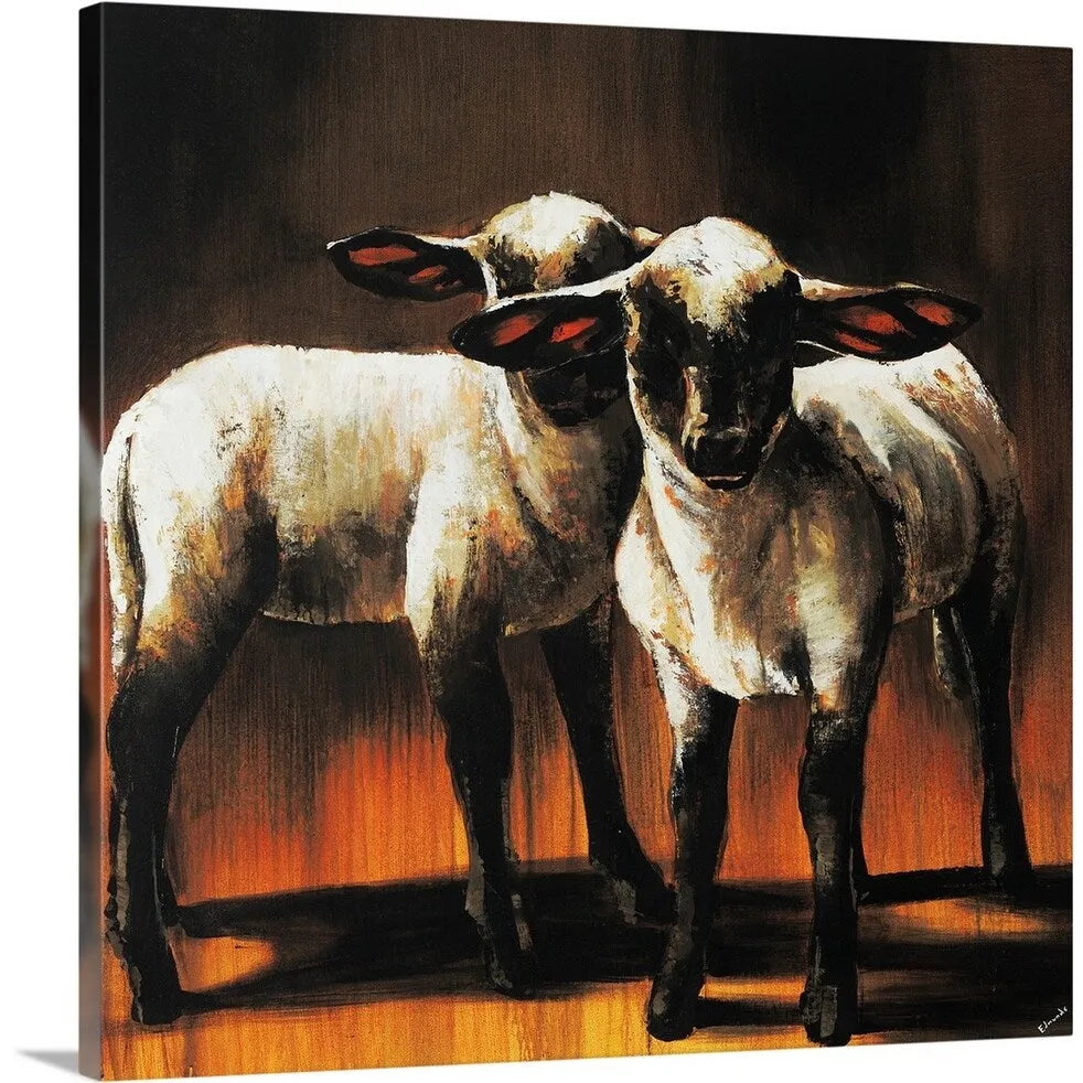 "1 Sheep 2 Sheep" Canvas Wall Art