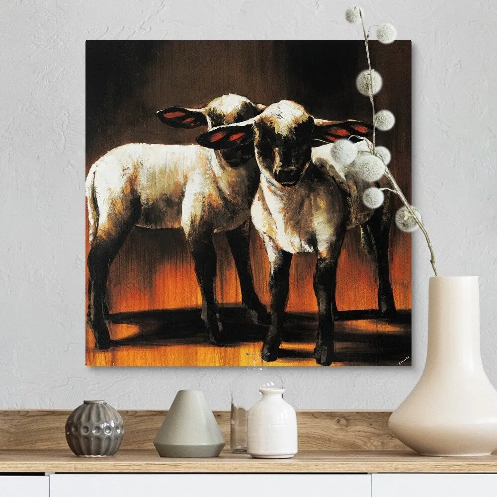 "1 Sheep 2 Sheep" Canvas Wall Art