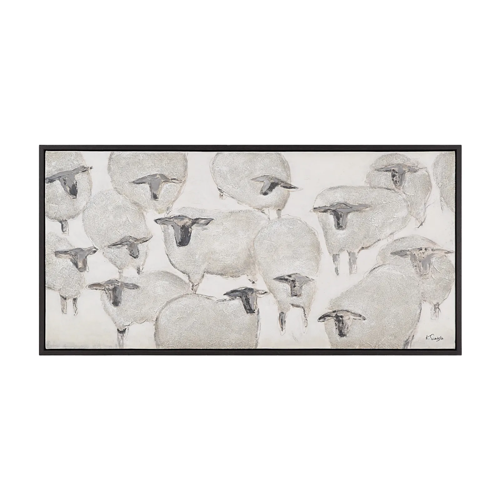 "Sheepish" Framed Wall Art