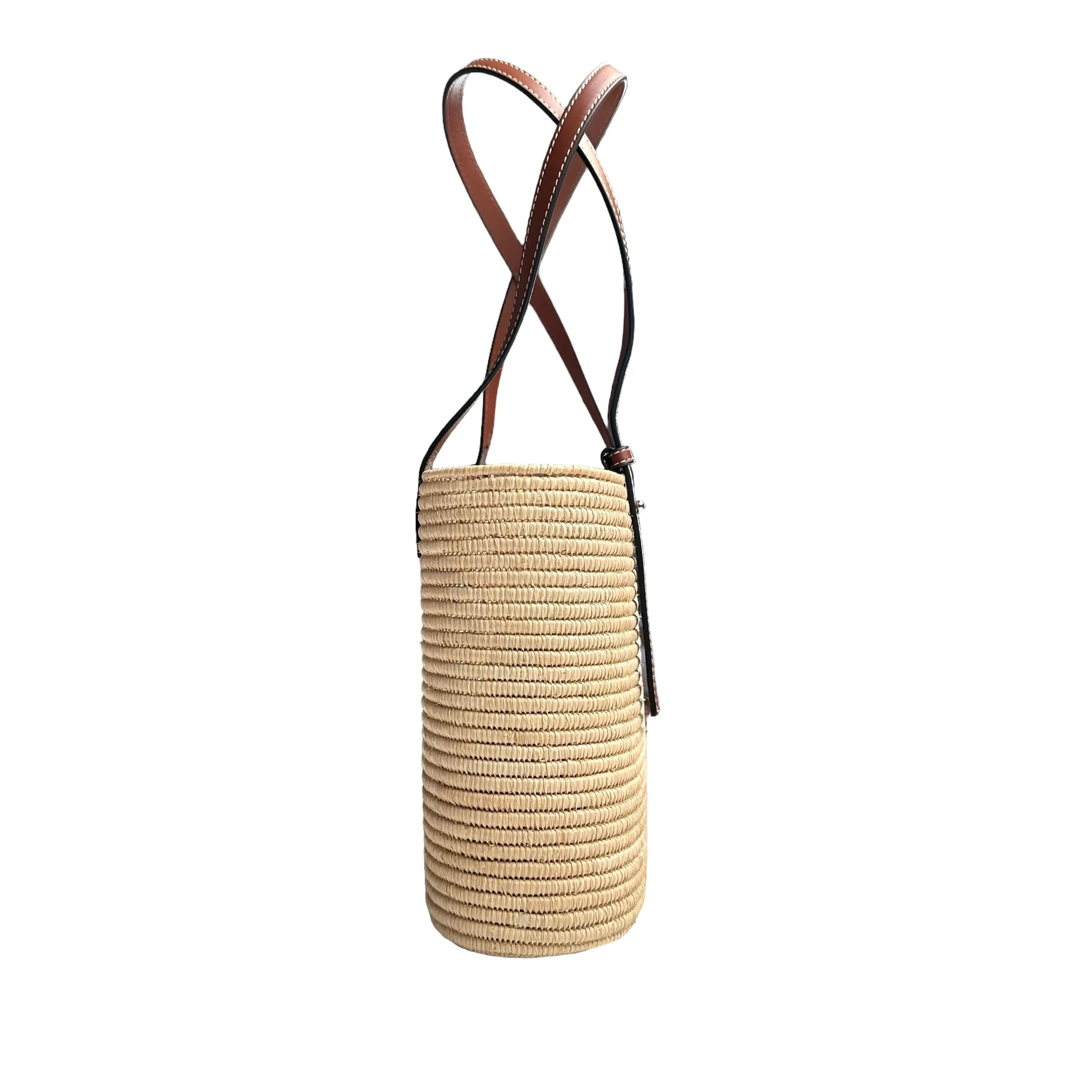 Raffia & Leather Bag