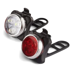 Rechargeable Clip-on Bike Light 2-Pack