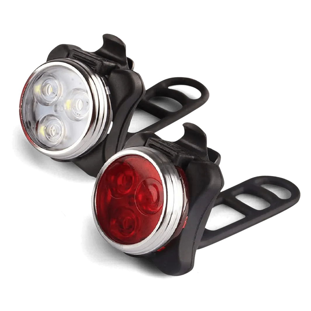 Rechargeable Clip-on Bike Light 2-Pack