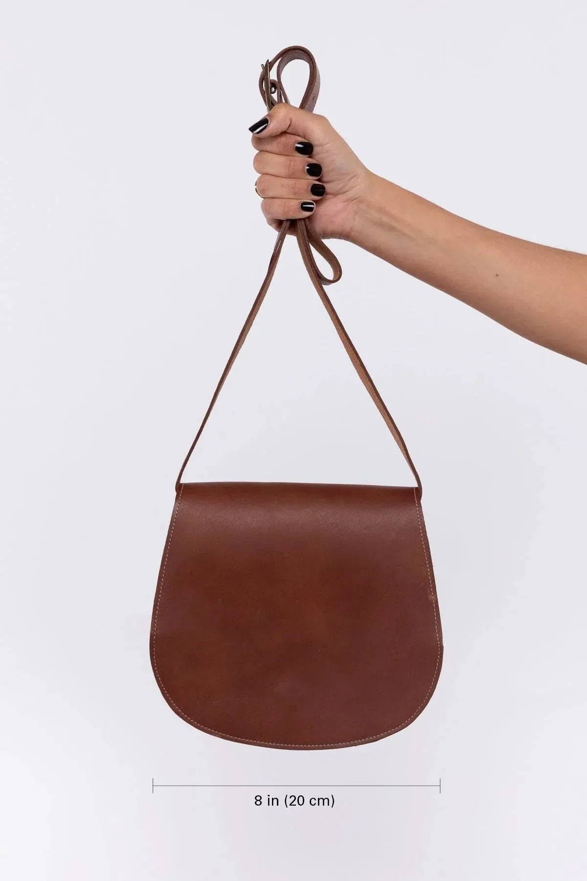 RLH3453 - Classic Leather Saddle Bag