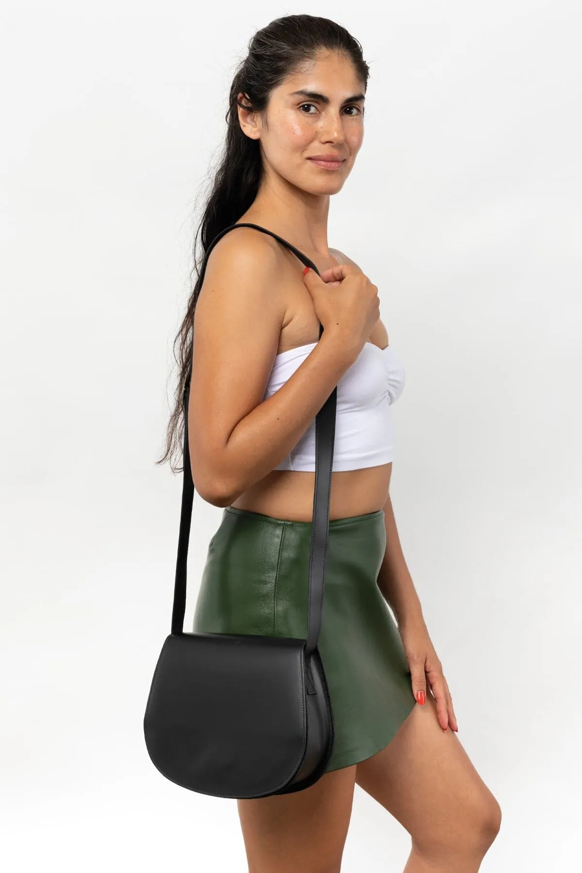 RLH3453 - Classic Leather Saddle Bag