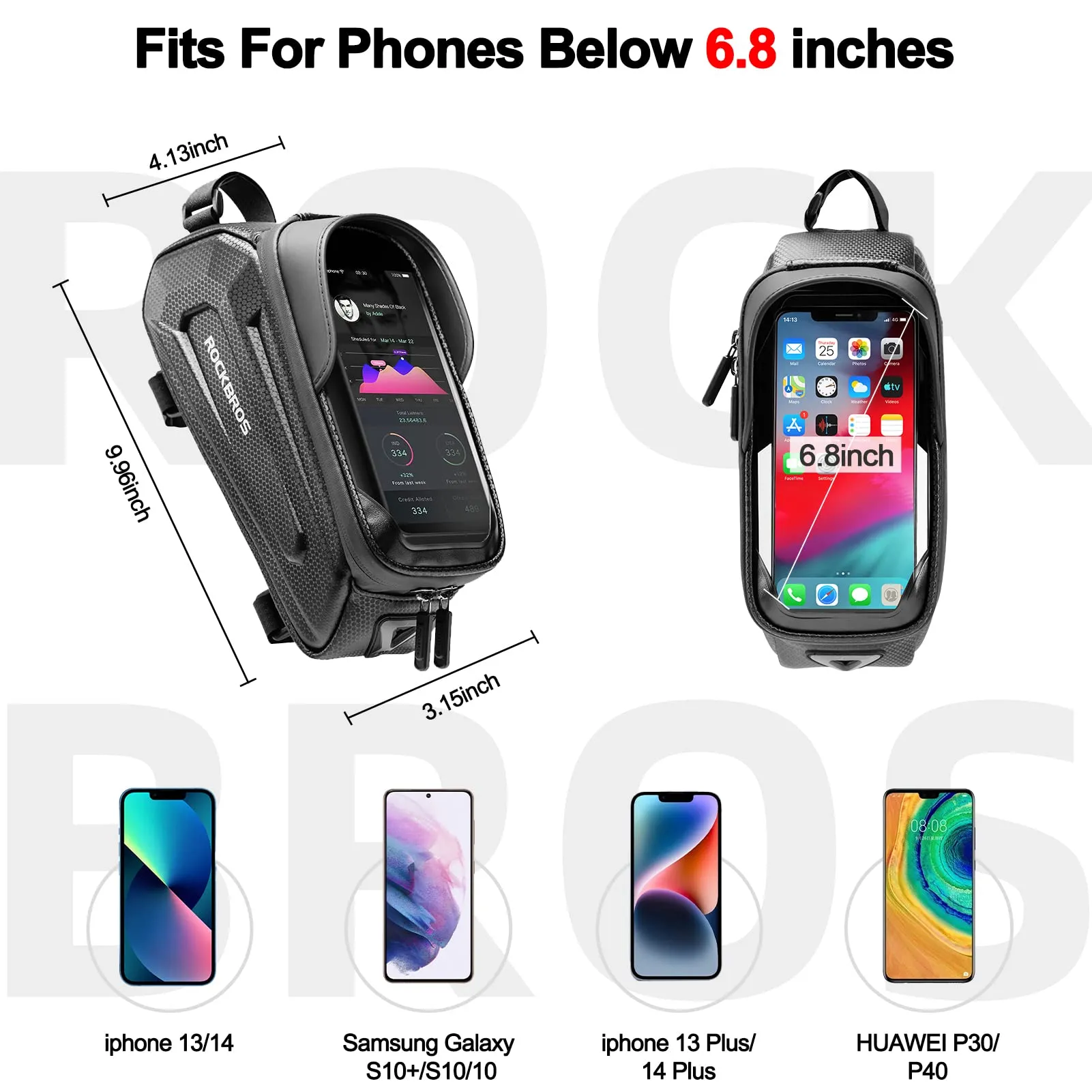 ROCKBROS Bike Bag with Phone Mount