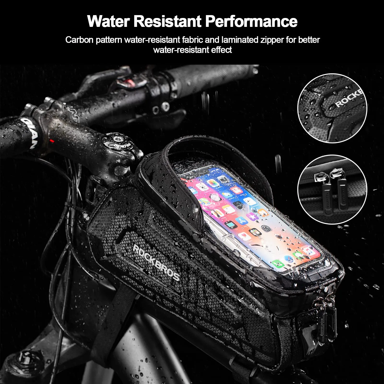 ROCKBROS Bike Bag with Phone Mount