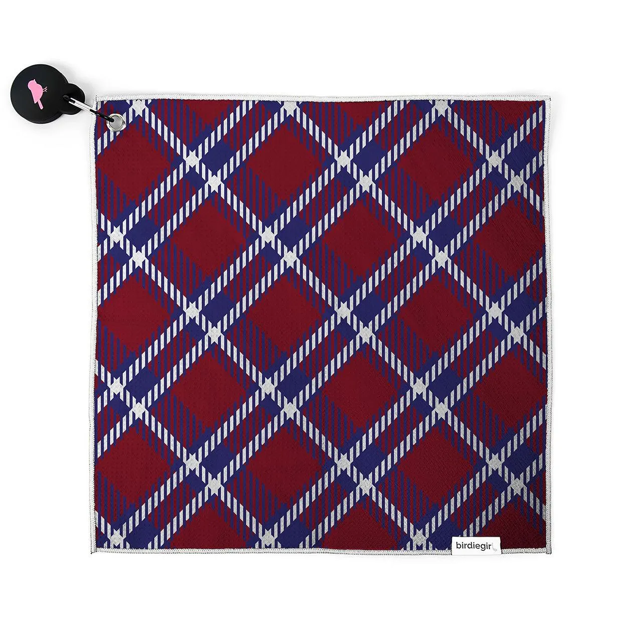 Set of 2: Ryder Plaid Magnetic Golf Towel and Golf Belt Bag