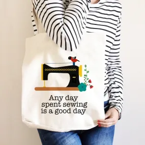 Sewing Tote Bag - Gift for Sewer - Quilters Canvas Bag