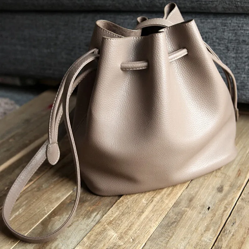 Simple classic euramerican style bucket Crossbody Bags High quality PU leather women shoulder bag women handbag free shipping