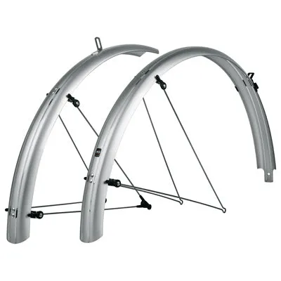 Sks Fender,Bluemels B55,55Mm 700 X 38-47Mm, Silver Bluemels B55  Fenders  27.5-29''