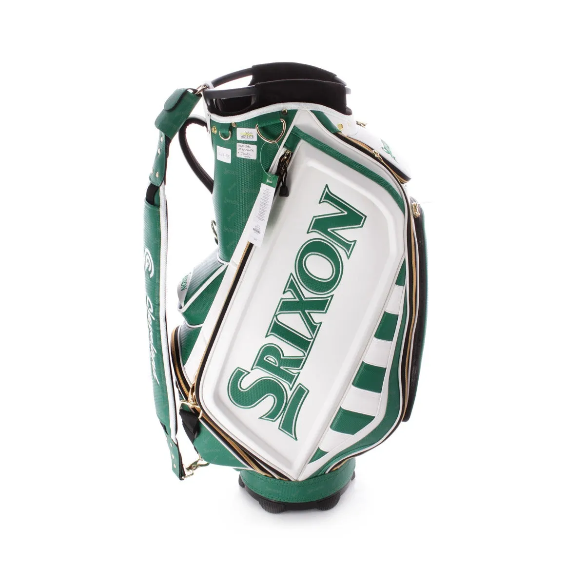 Srixon Second Hand Staff Bag 5 Way Divider - Green/White *Includes Towel/Exclusive Headcovers*