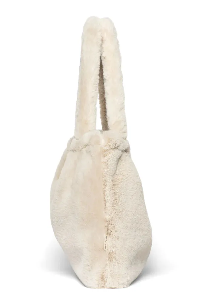 Studio Noos Mom Bag Faux Fur | Neutral Faux Fur