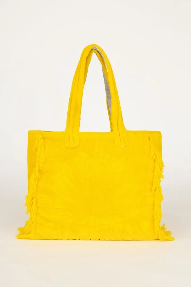 Super Yellow | Terry Tote Beach Bag