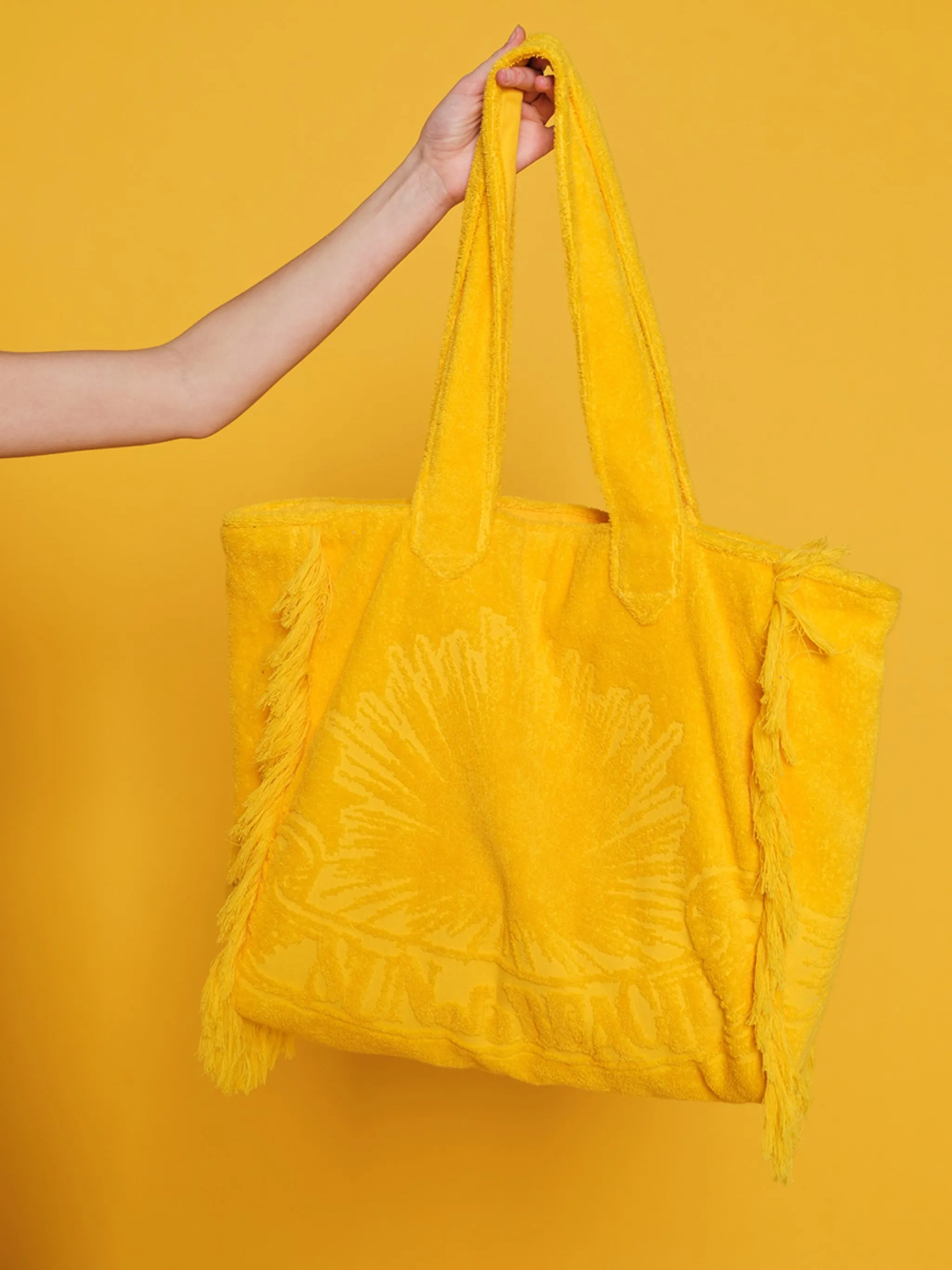 Super Yellow | Terry Tote Beach Bag