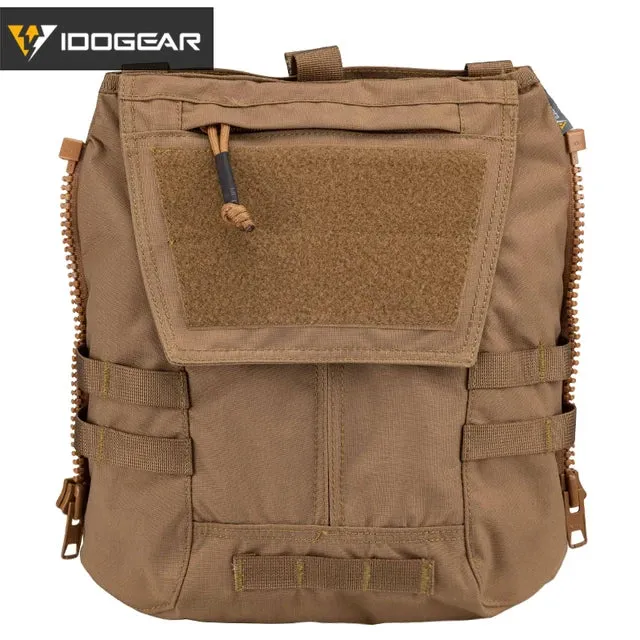 Tactical Panel Zip on Pouch Backpack Plate Carrier Bag for CPC AVS JPC2.0 Vest 3531