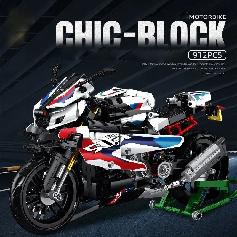 Tech MOC BMW M 1000RR Motorcycle Bricks Toys 672004