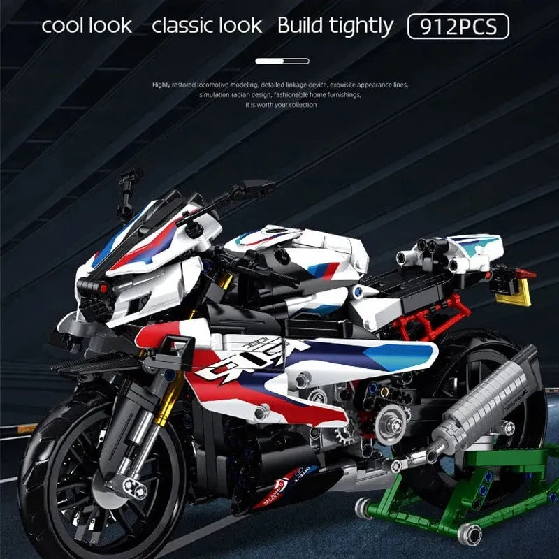 Tech MOC BMW M 1000RR Motorcycle Bricks Toys 672004