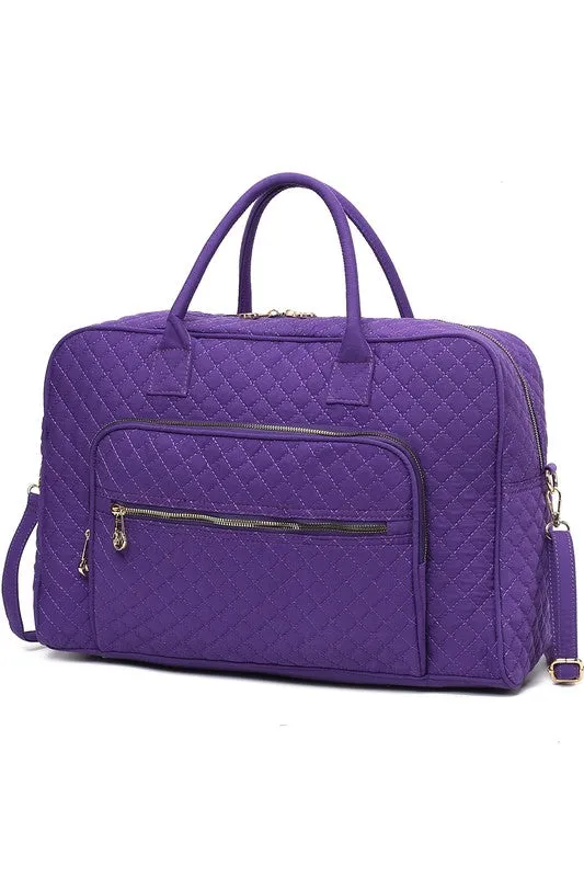 TEEK - MKF Jayla Solid Quilted Duffle Bag