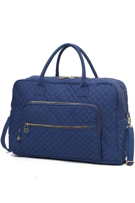 TEEK - MKF Jayla Solid Quilted Duffle Bag