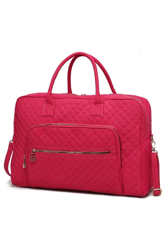 TEEK - MKF Jayla Solid Quilted Duffle Bag