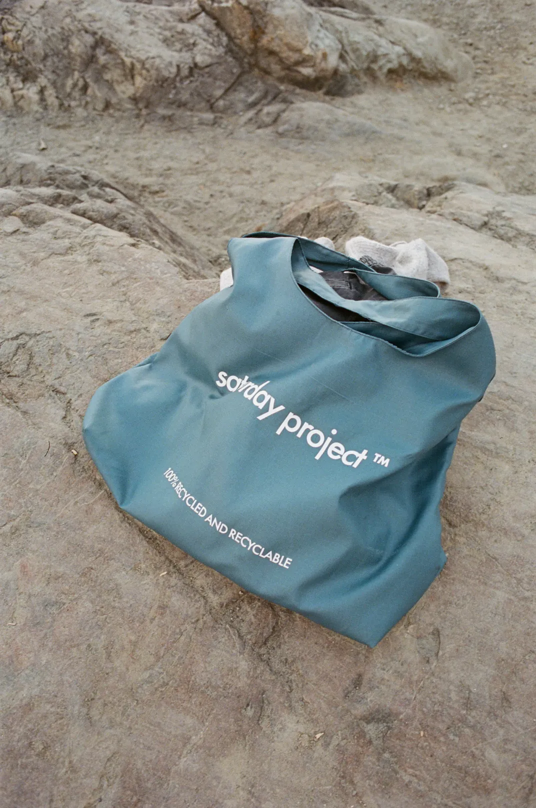 The Saturday Project XL Packable Tote - Aquamarine Blue