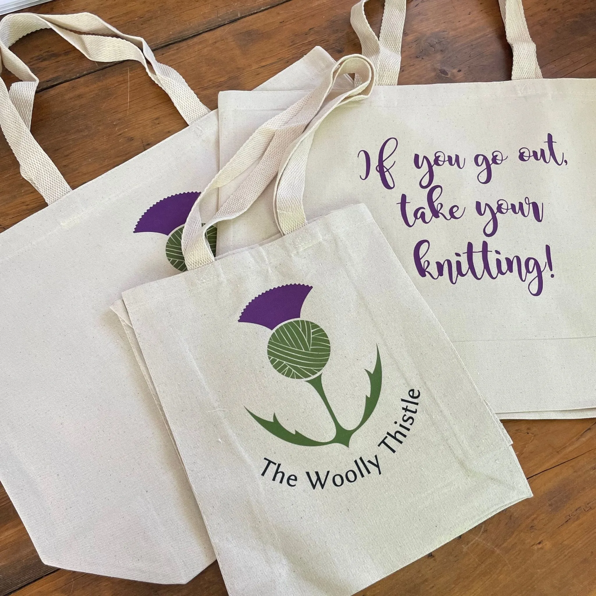 The Woolly Thistle Tote Bag