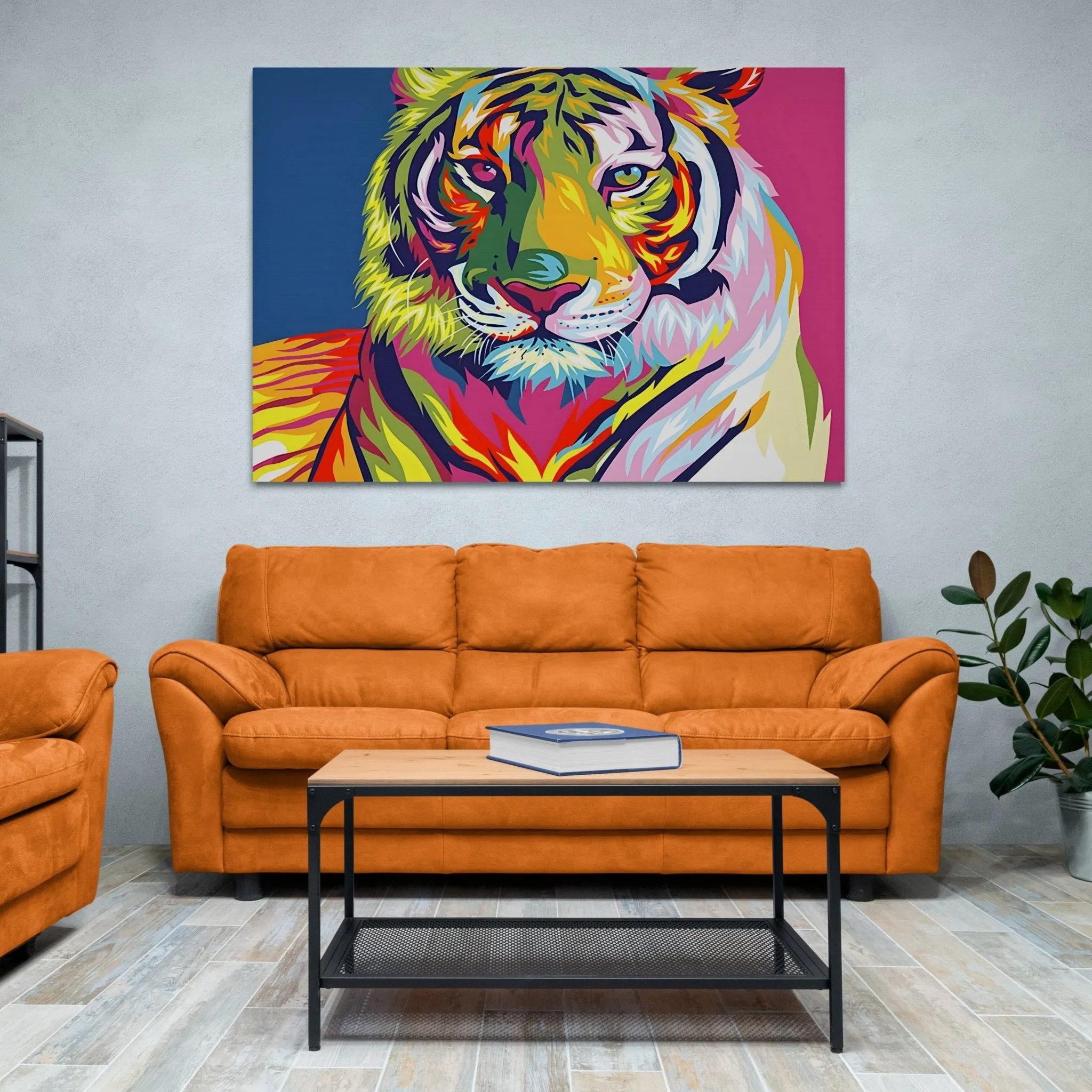 Tiger Pop Art Canvas