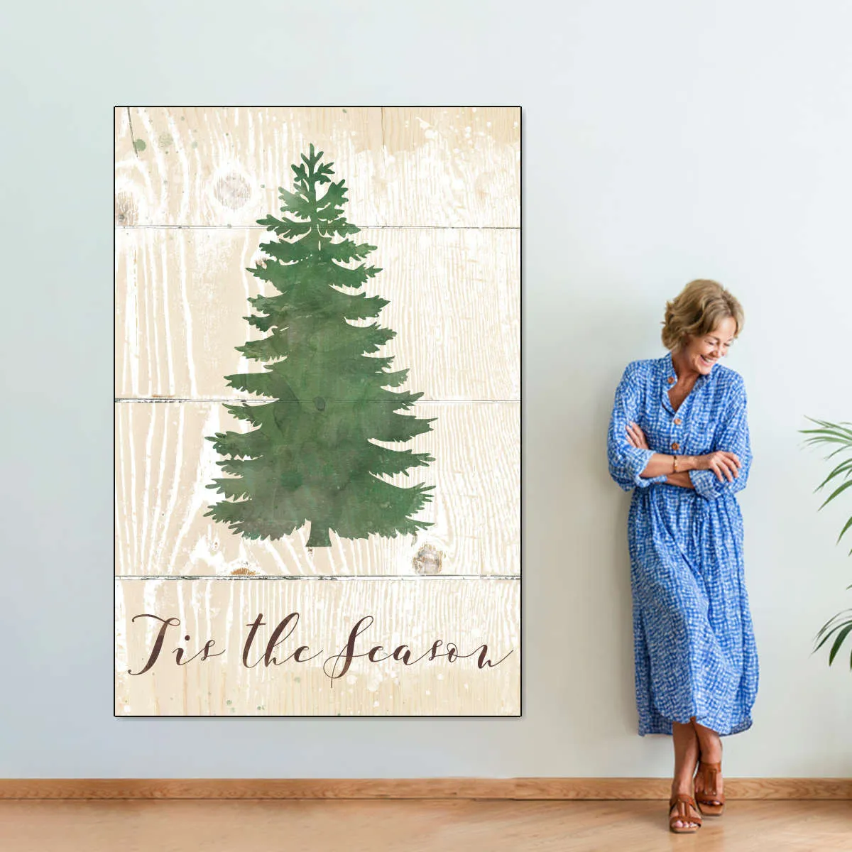 'Tis The Season Pine Wall Art