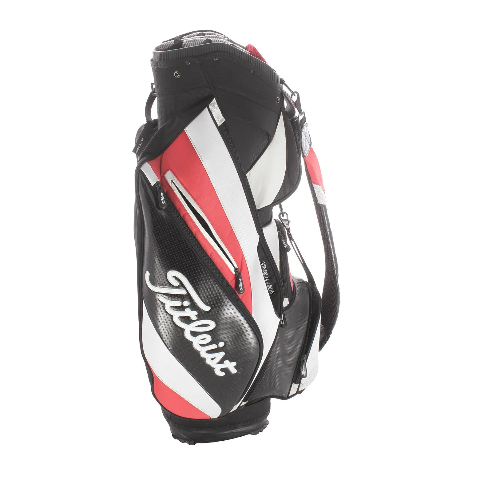 Titleist 14 Way Staff Cart Bag - Black/White/Red