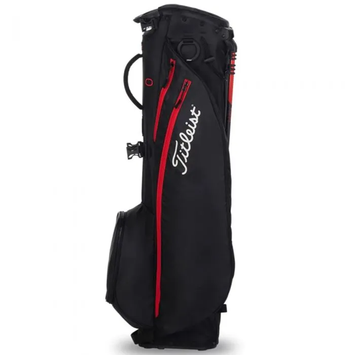 Titleist Players 4 Carbon Stand Bag - Black/Black/Red