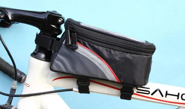 Touch screen bike bag