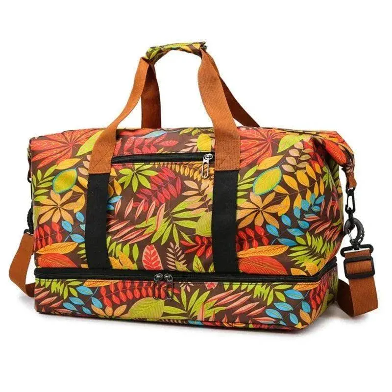 Travel Gym Flower Bag - Stylish & Spacious Gym Duffel- BDB006