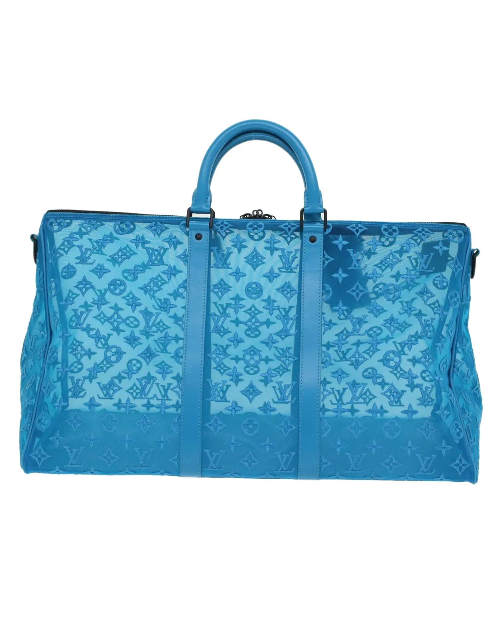 Turquoise Monogram Boston Bag with Accessories