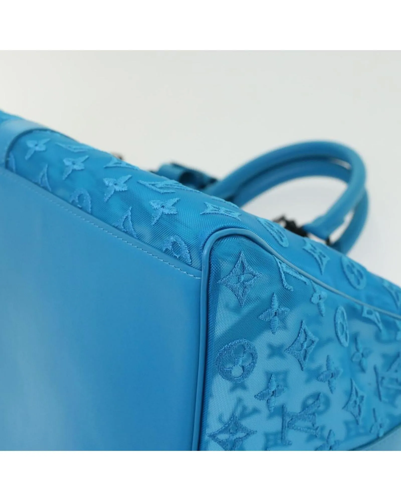 Turquoise Monogram Boston Bag with Accessories