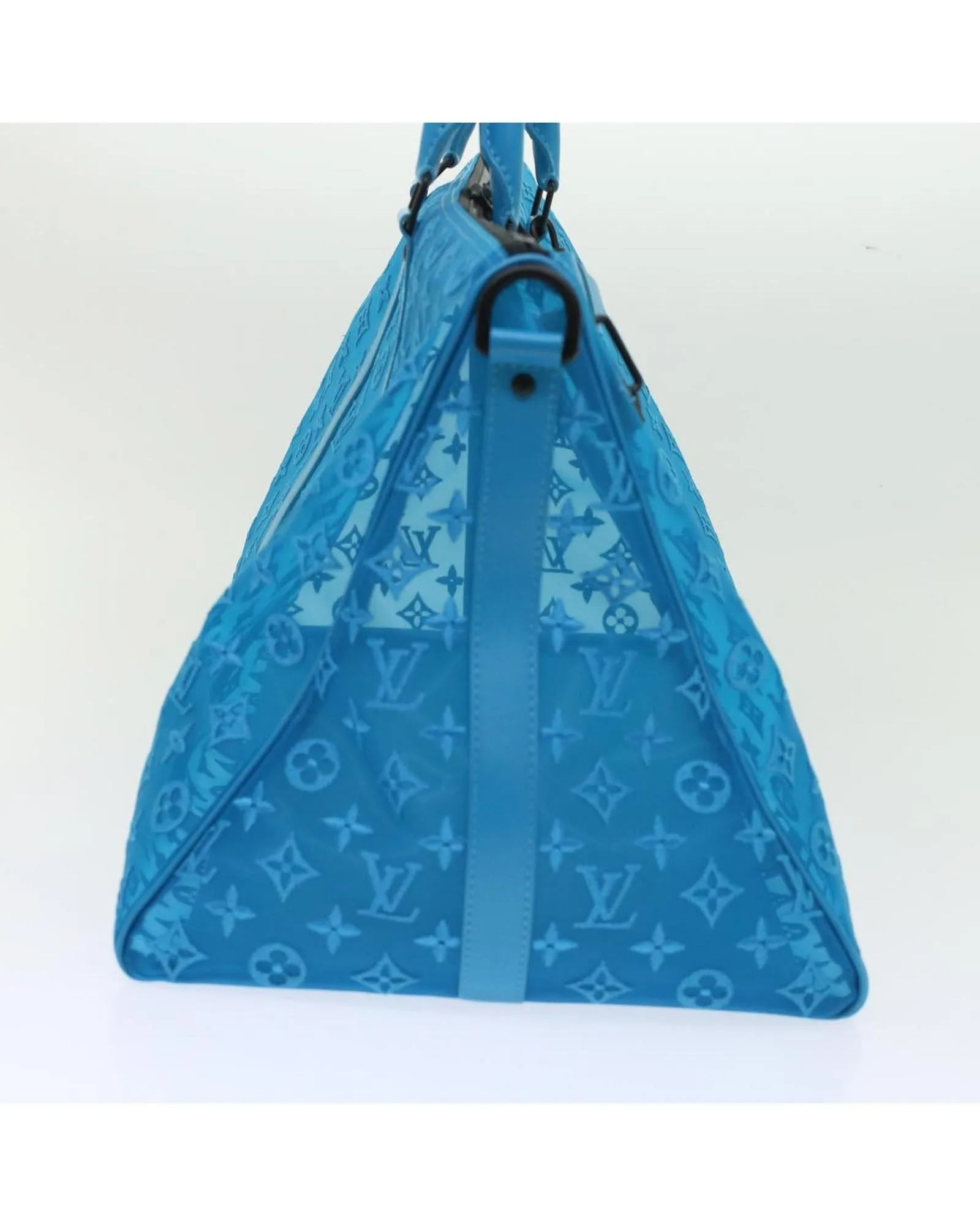 Turquoise Monogram Boston Bag with Accessories