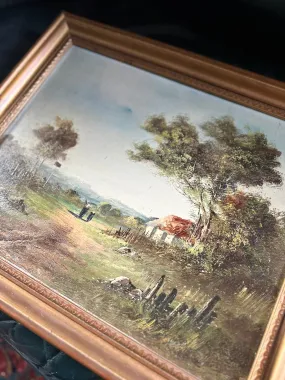 Vintage, Framed Oil on Canvas | French | Unique