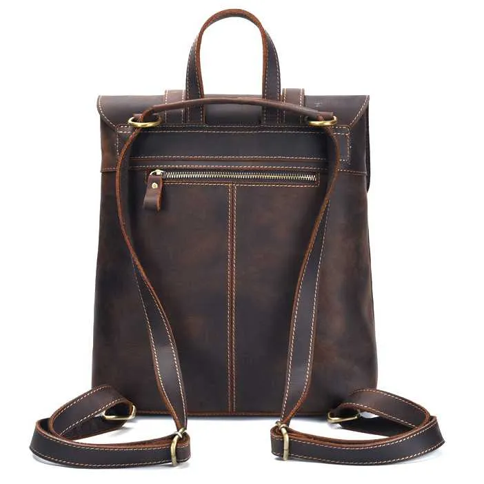 Vintage Pocket Leather Backpacks