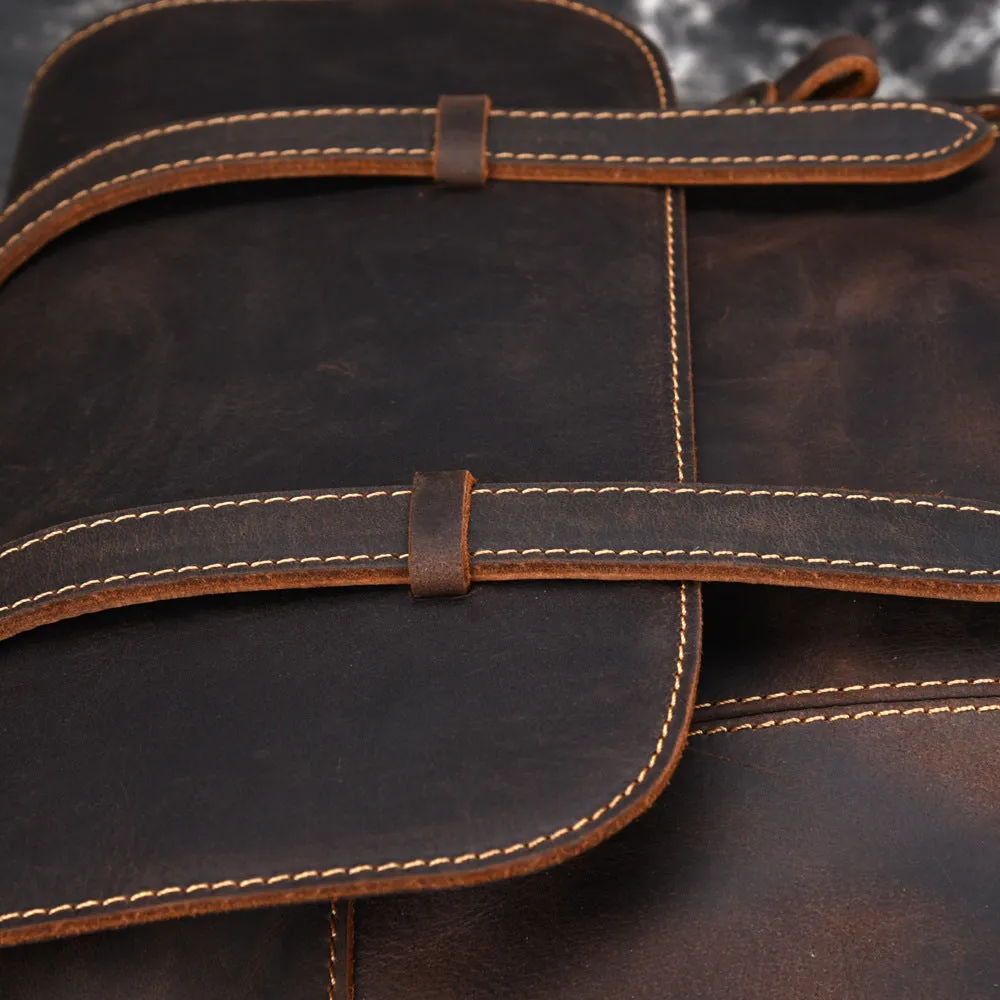 Vintage Pocket Leather Backpacks